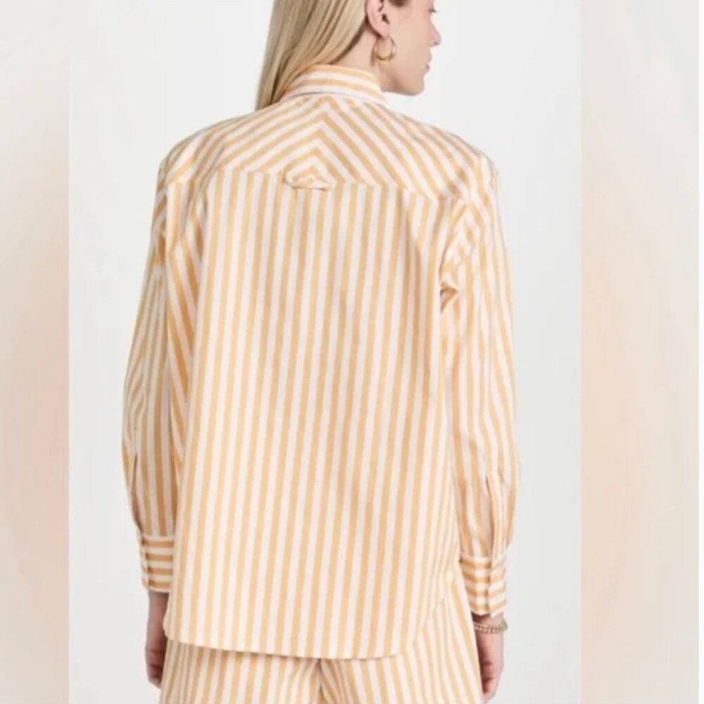 Ayr Yellow The Stripe The Deep End Button Down Sh… - image 4